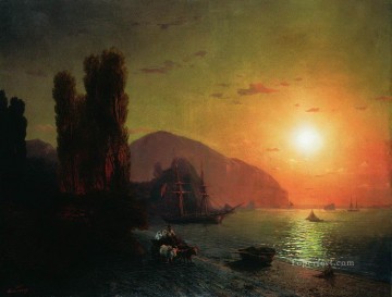  Rime Painting - Ivan Aivazovsky crimean view ayu dag Seascape